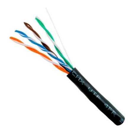 Chiptech, Inc Dba Vertical Cable Vertical Cable, 059-484/CMX, Cat 5E UV Jacket For Outdoor Use (CMX) Black Pull Box 059-484/CMX